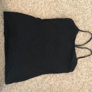 Lululemon Black Tank with build in bra